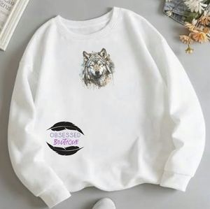 Wolf head sweatshirt
